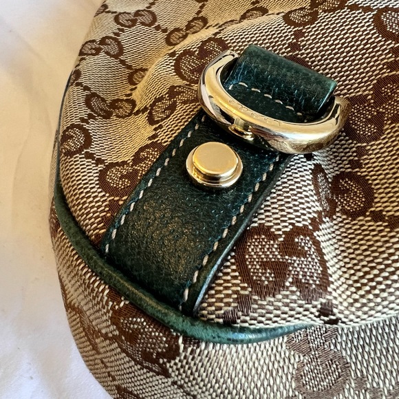 Authentic GUCCI Abbey D-ring Hobo in Green Strap - Picture 6 of 15